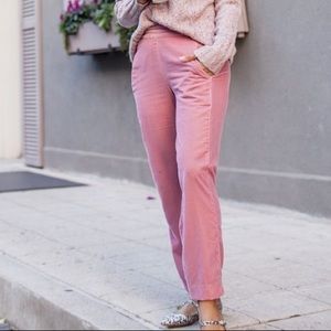 J. Crew Velvet Trousers